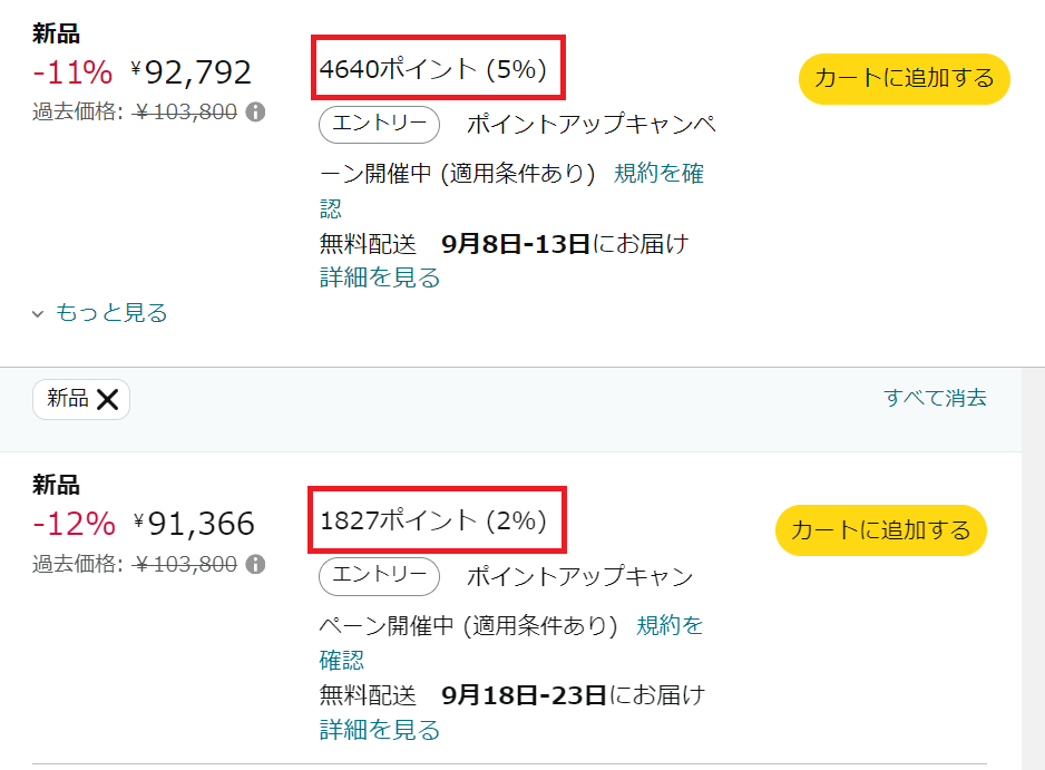 アマゾンのポイント還元率