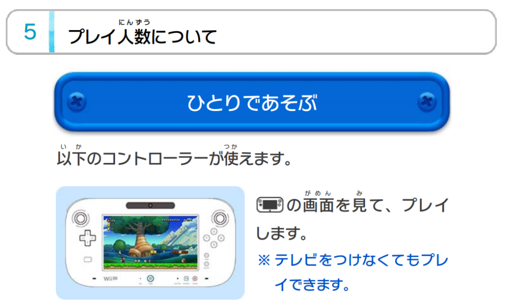 スーパーマリオ 3Dワールドの電子説明書