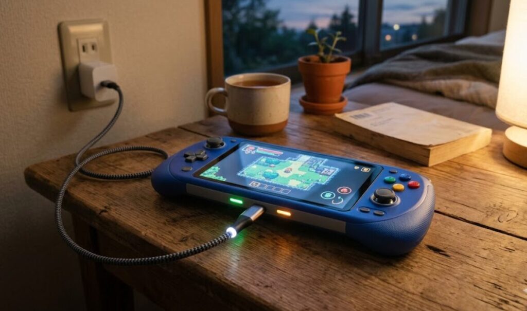 充電のやり方とバッテリーの持続時間