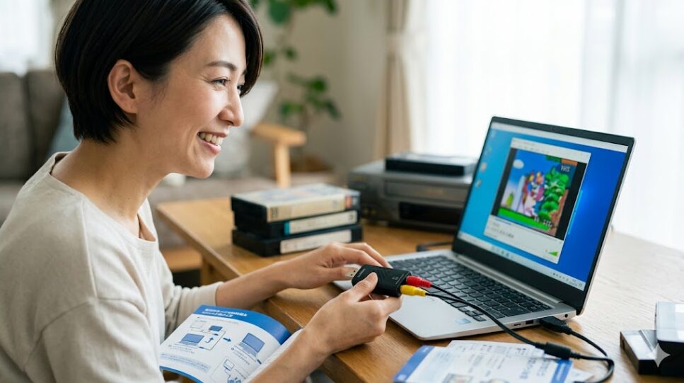 GV-USB2/HQとPCの接続画面