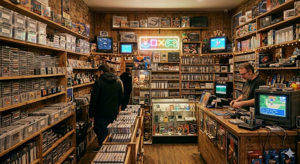 レトロゲームショップの画像
