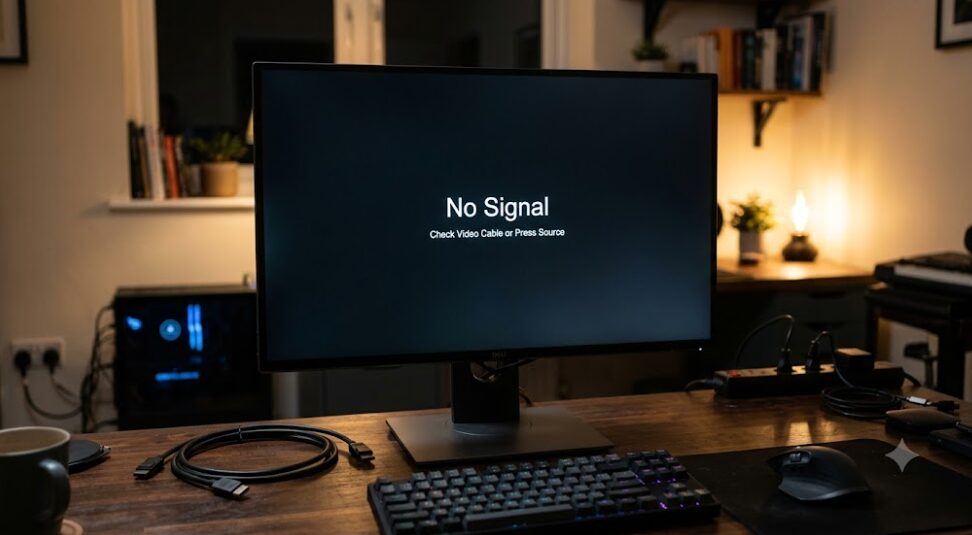 No Signal状態のモニター