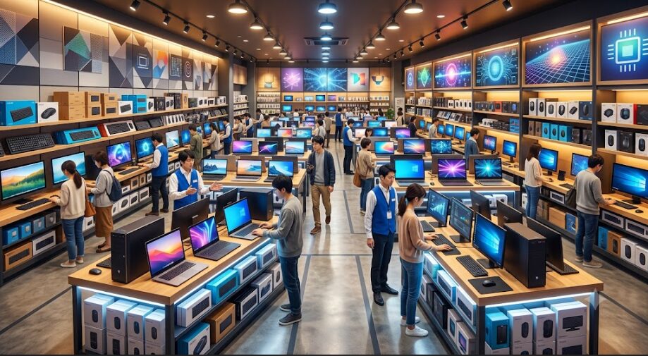 大型家電量販店のPC売り場の画像