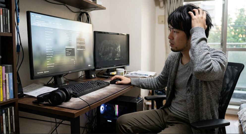 Steamでの設定に悩んでる人間の画像